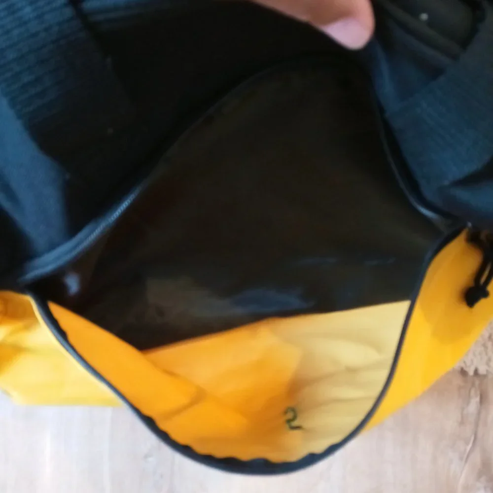 Yellow and black sports bag